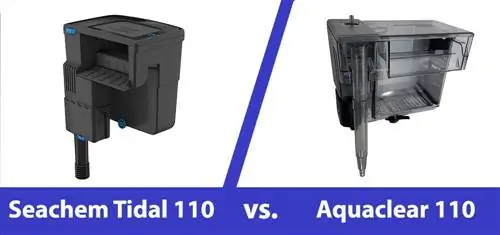 Seachem Tidal 110 vs AquaClear 110: Hvad skal man vælge