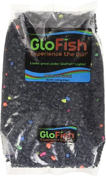 glofish ενυδρείο χαλίκι μαύρο