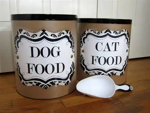 DIY- Pet Food Storage Containers + Labels