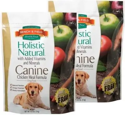 Ração seca para cães adulto natural holística para bancada e campo