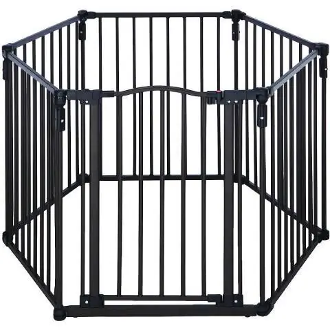 North States 3-in-1 Arched Metal Superyard Dog Gate