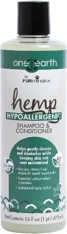 FURminator One Earth Hemp Hypoallergenic Green Tea Scented