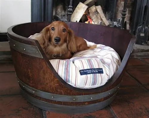 DIY hævet hundeseng