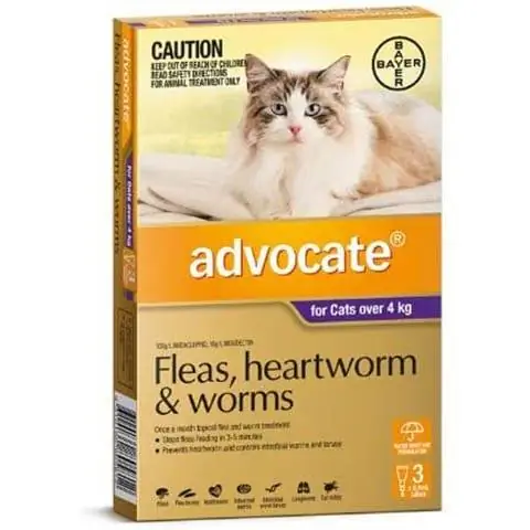 Advocate - Vlooien- en wormbehandeling voor katten