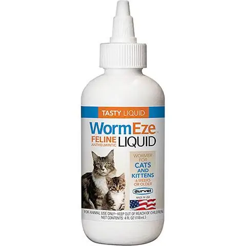 Wormeze Feline Liquid Wormer kwa Paka & Kittens