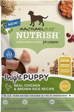 3Rachael Ray Nutrish Bright Puppy Təbii Əsl Toyuq və Qəhvəyi Düyü Resepti