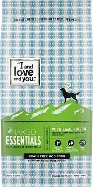 2I and Love and You Naked Essentials Agnello e Bisonte Ricetta Cibo secco per cani senza cereali