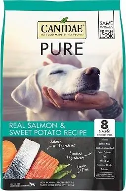 5CANIDAE Cibo secco per cani ricetta PURE senza cereali e patate dolci