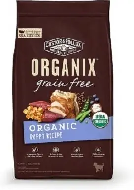 3Castor & Pollux ORGANIX Organic Puppy Recipe Nourriture sèche pour chiens sans céréales