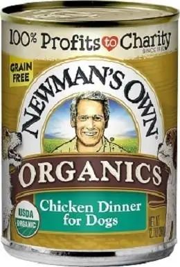 4Newman's Own Organics Nourriture pour chiens en conserve à 95 % de poulet sans céréales