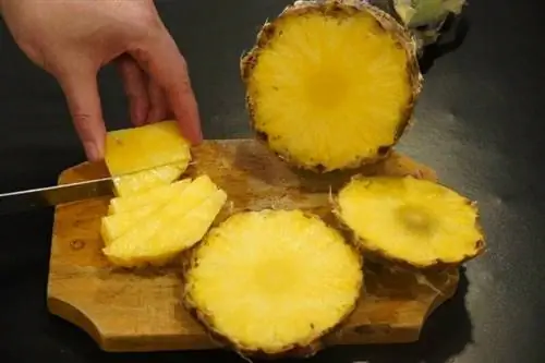 oppskåret ananas