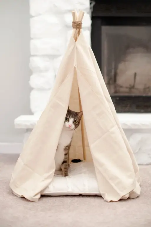 DIY No-Sew Teepee مع وسادة