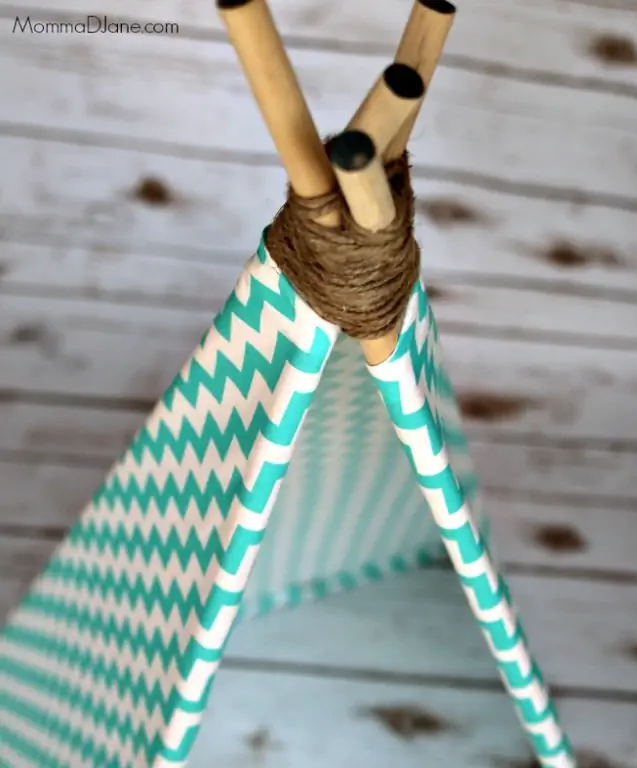 Zemas piepūles DIY Teepee