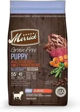 10Merrick Grain-Free Real Texas Beef + Sweet Potato Puppy Food