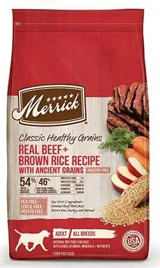 Recette de vrai bœuf et de riz brun Merrick avec des grains anciens