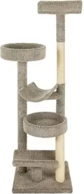 Frisco 70-katika Real Carpet Wood Cat Tree_Chewy