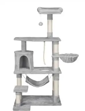 Yaheetech 61.5-in Plush Cat Tree & Condo_Chewy