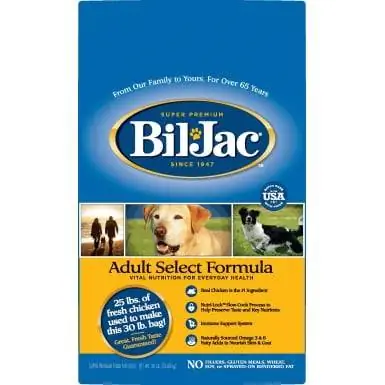 Bil-Jac Adult Select Chicken Recipe Alimento seco para perros