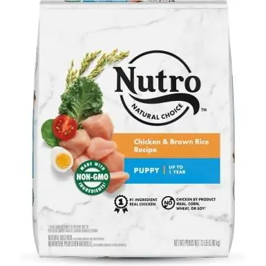 Nutro Natural Choice kutsika kana ja pruuni riisi retseptiga koerakuivtoit